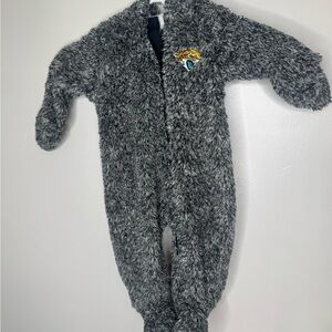 NFL Fuzzy Jacksonville jaguars Gray Kids One Piece